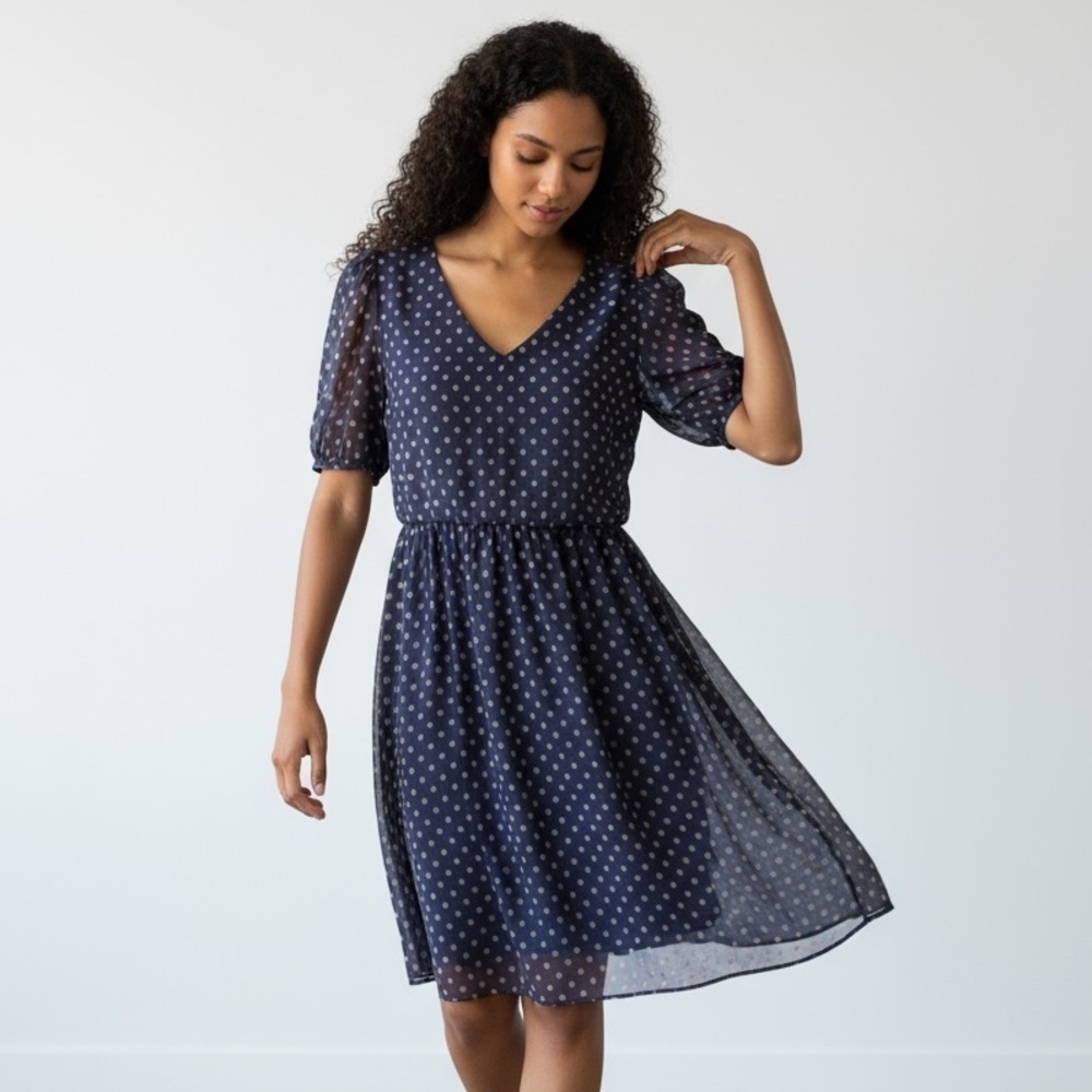 Lush ladies dress large. Good condition. No stains or imperfections navy